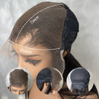New 10x7 Max Parting Glueless Human Hair Drawstring Swiss Lace Wigs