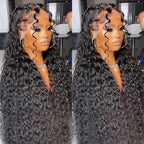 360 Transparent Lace Frontal Pre-plucked Hairline 250% Density Wig - Water Wave