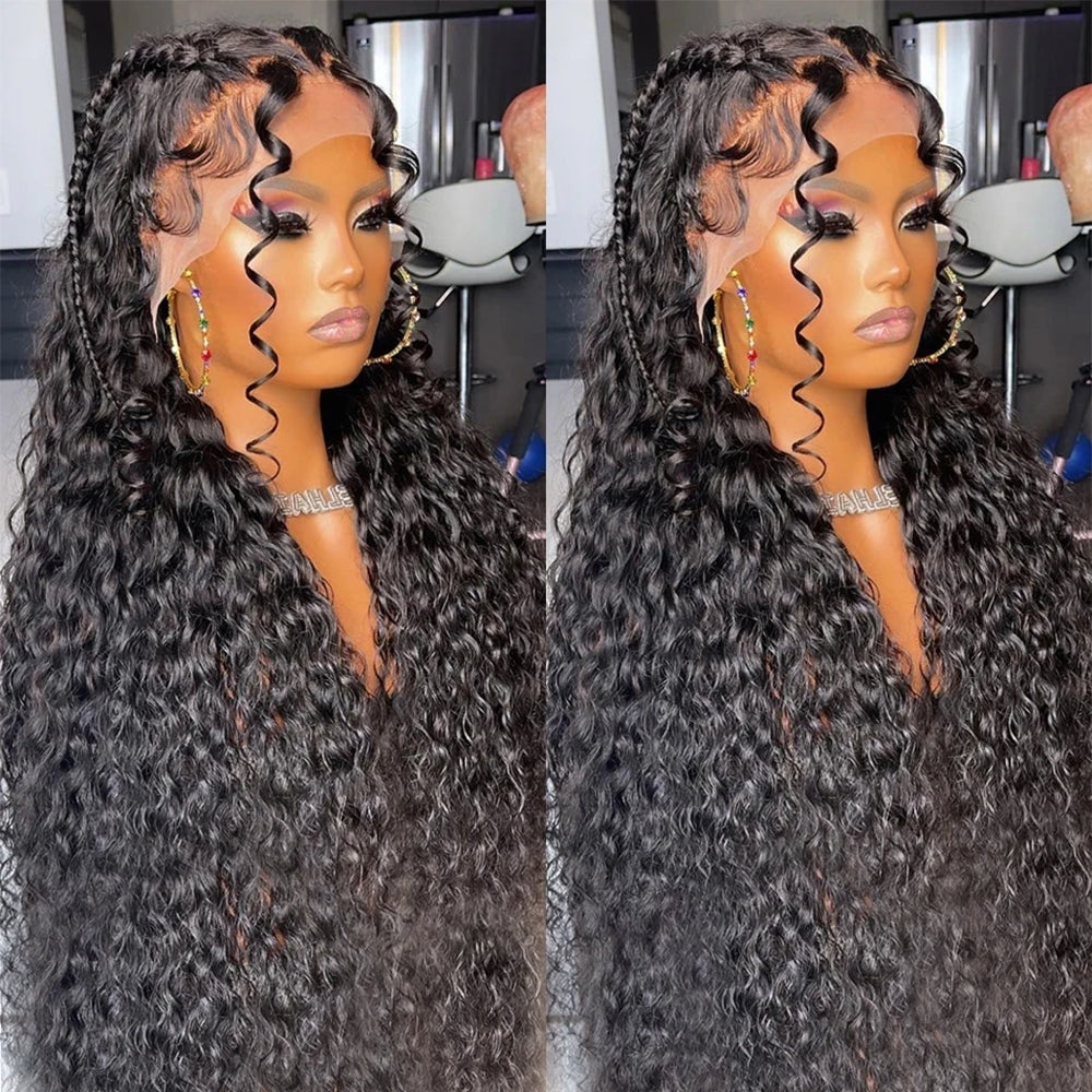 360 Transparent Lace Frontal Pre-plucked Hairline 250% Density Wig - Water Wave