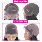 13x4/13X6 Transparent Lace Front Ombre Brown Color Preplucked Hairline Body Wave Human Hair Wig