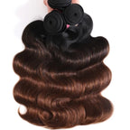Ombre Brown Body Wave Human Hair Bundles