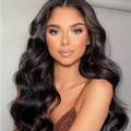 “Mini-Knotless” 9X6 Drawstring Swiss Lace Wig - Body Wave