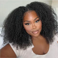 EasiContour V Part Glueless Kinky Curly Wig With New Drawstring