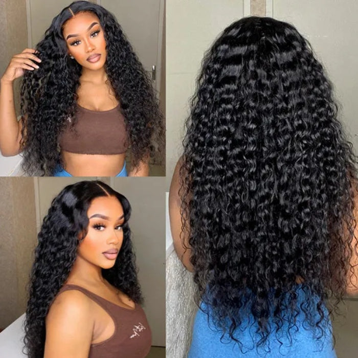 360 Transparent Lace Frontal Pre-plucked Hairline 250% Density Wig - Water Wave