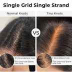 "Mini Knotless" 13x4 Full Frontal HD Lace Pre-plucked Hairline Wig - Body Wave