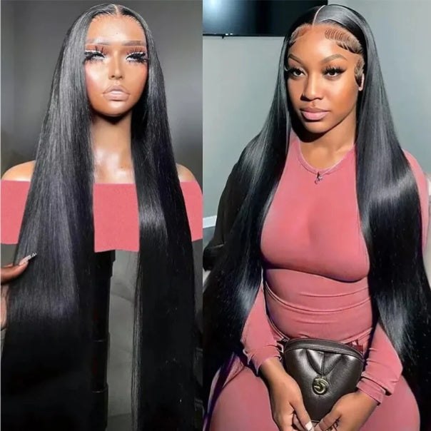 "Mini Knotless" 13x6 HD Lace Super Pre-plucked Hairline 250% Density Wig - Straight