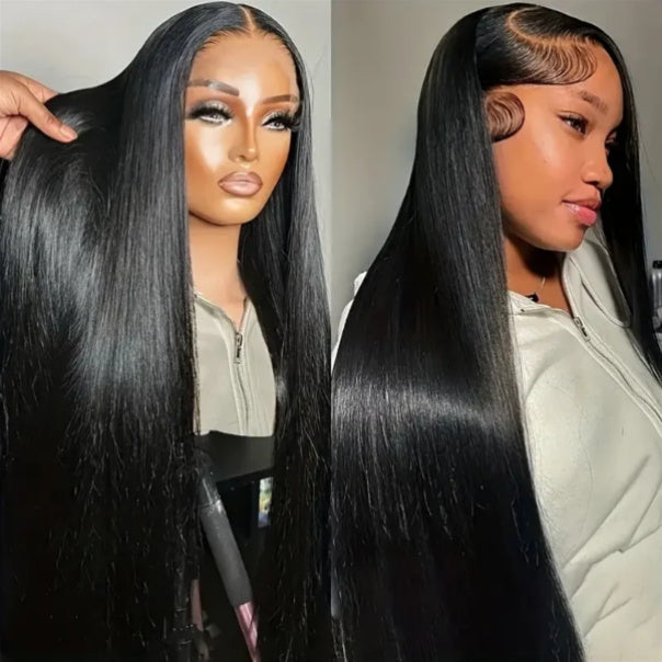 "Mini Knotless" 13x6 HD Lace Super Pre-plucked Hairline 250% Density Wig - Straight