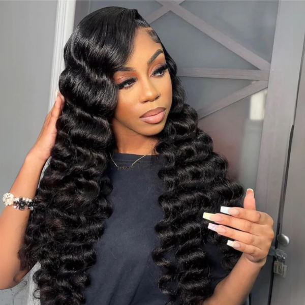 "Mini Knotless" 13x6 HD Lace Super Pre-plucked Hairline 250% Density Wig - Wand Curl