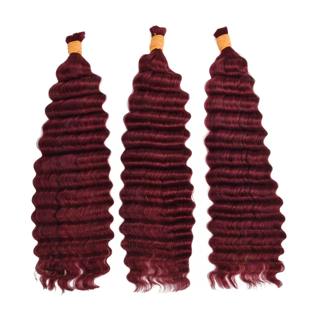 99J Color Deep Wave Bulk Hair Bundles
