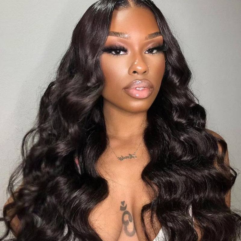 "Mini Knotless"13X6 SUPER Pre-Plucked Custom Hairline Body Wave Wig