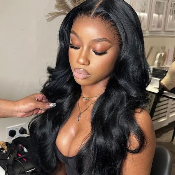"Mini Knotless"13X6 SUPER Pre-Plucked Custom Hairline Body Wave Wig