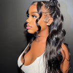 7X5 Drawstring  Pre-Cut Swiss Lace Closure Wig - Body Wave