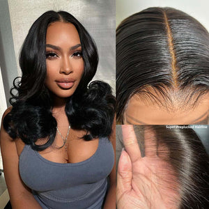 "Mini Knotless"13X6 SUPER Pre-Plucked Custom Hairline Body Wave Wig