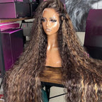 13x4 Precolored Wavy Lace Frontal Wig