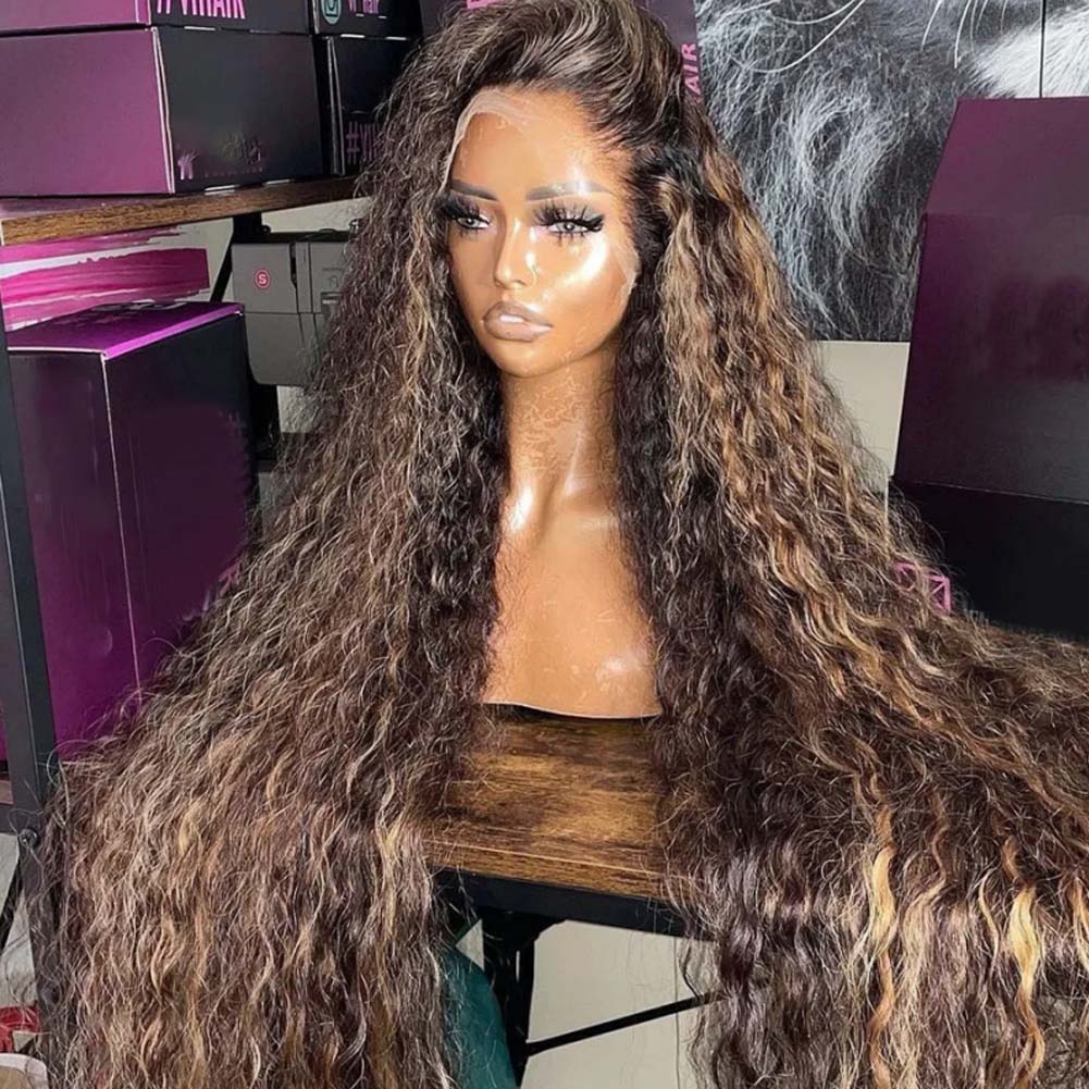 13x4 Precolored Wavy Lace Frontal Wig