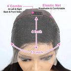 T4/613 Blonde Color Side Part Pixie Cut 5X5/13X4 Frontal Wig