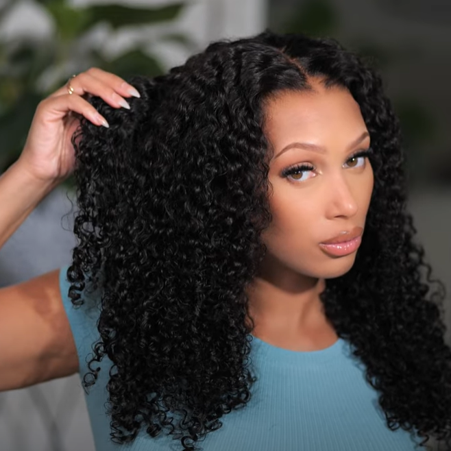 13x4/13x6/360 Lace Front Transparent Lace Pre-Plucked Hairline Burmese Curly Human Hair Wig