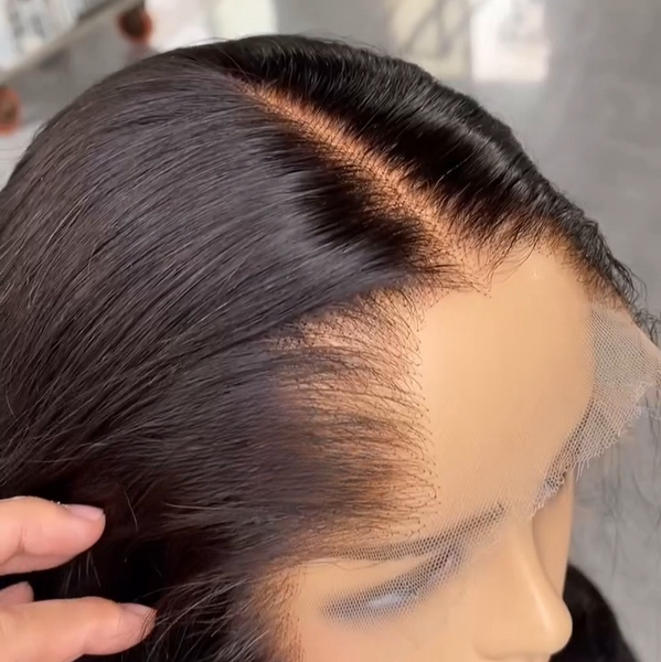 Pre-Lux PRESHAPED Natural Hairline 13x6 Lace Brown Color Body Wave Wig
