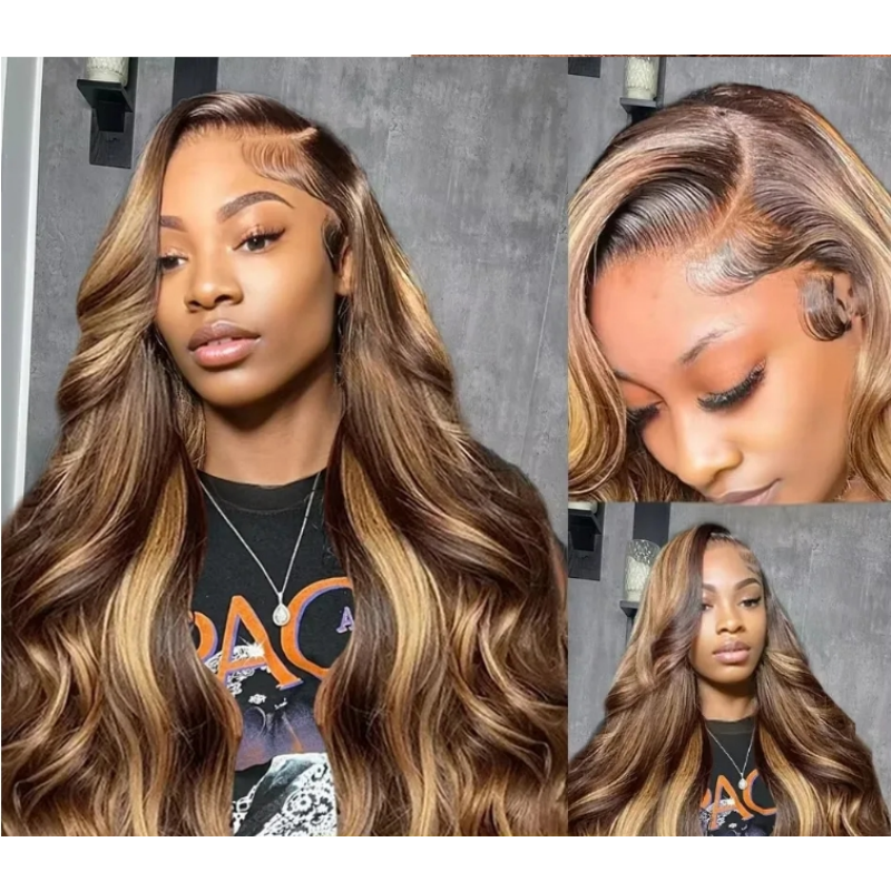 13X4/13X6 Lace Front Pre-plucked Hairline Highlight Blonde 250% Density Wig - Body Wave