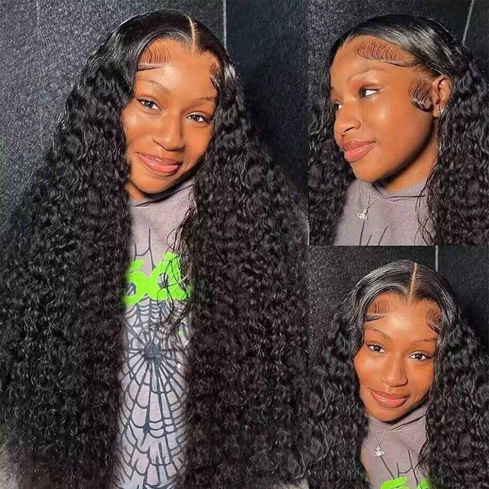 “Mini-Knotless” 9X6 Drawstring Swiss Lace Wig - Curly