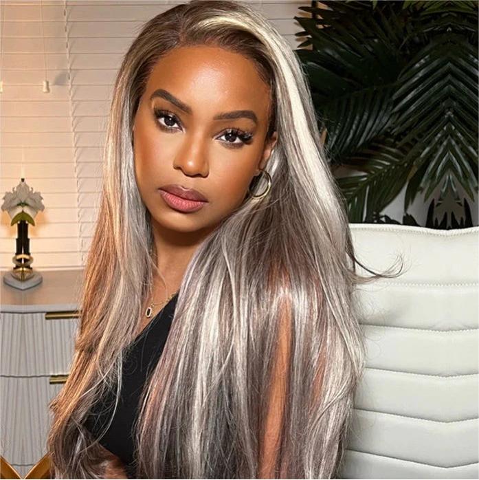 Highlight 13x4 Transparent Lace Front Straight Wig