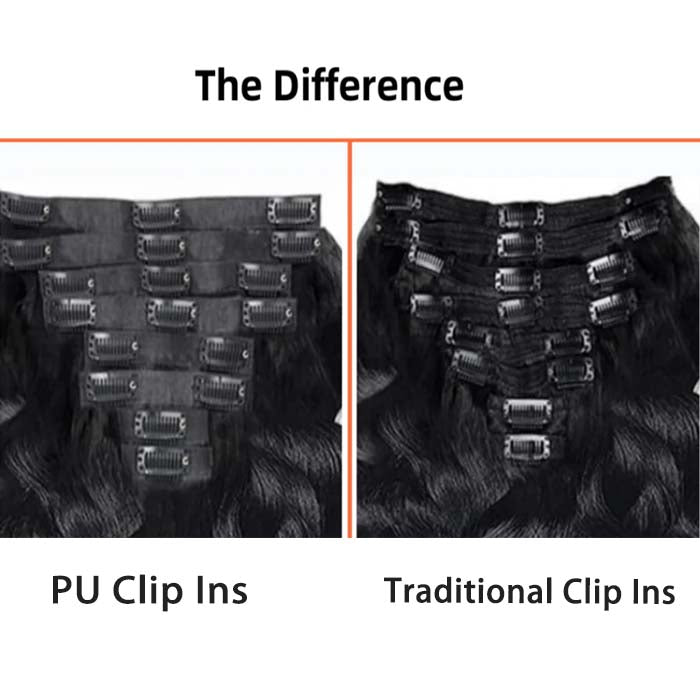 Clip In Hair Burmese Curls Wefts Set