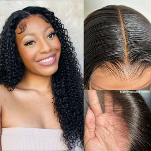 "Mini Knotless"13X6 SUPER Pre-Plucked Custom Hairline Curly Wig
