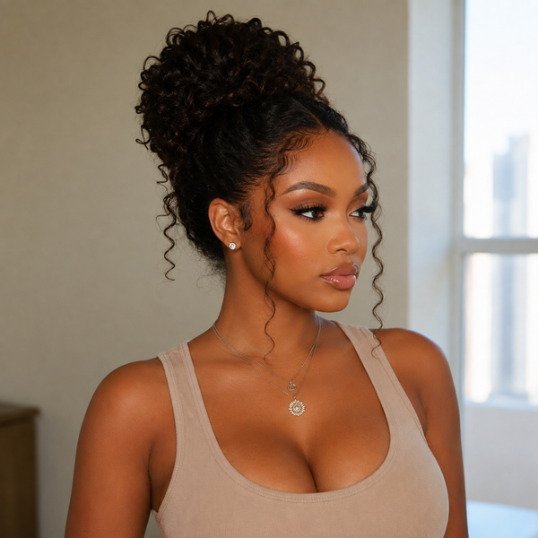 370 Fitted Cap 2.0 Precut Swiss Lace Ombre Kinky Curly Wig Invisible Adjustable Strap with Coily Ends