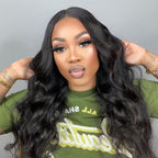 “Mini-Knotless” 9X6 Drawstring Swiss Lace Wig - Body Wave