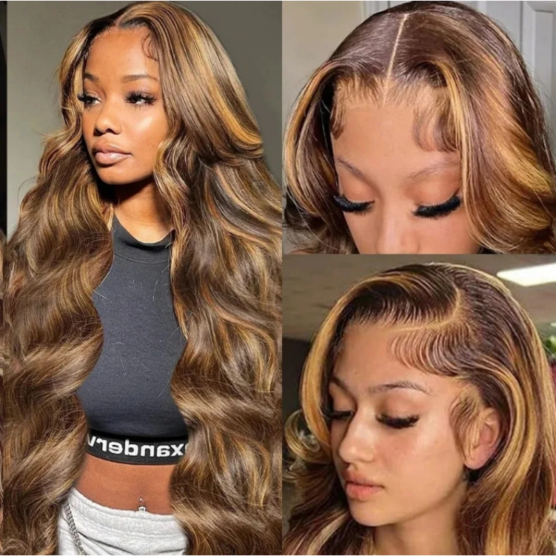 13X4/13X6 Lace Front Pre-plucked Hairline Highlight Blonde 250% Density Wig - Body Wave