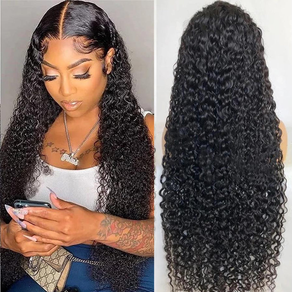13X6 Lace Front Pre-plucked Hairline 250% Density Wig - Curly
