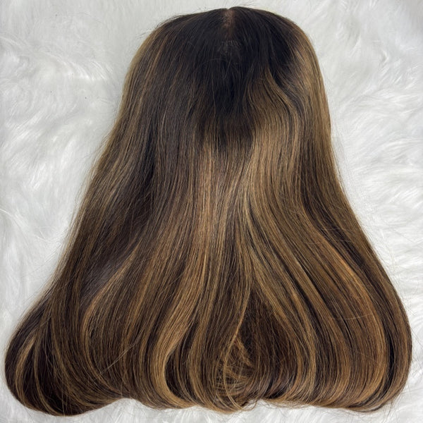 "Mini Knotless" 13x6 HD Lace Super Pre-plucked Hairline 250% Density Highlight Wig - Straight