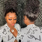 PRE-CUT EAR TAB 360 Lace “Mini-Knotless” Swiss Lace Jerry Curly with Invisible Adjustable Strap