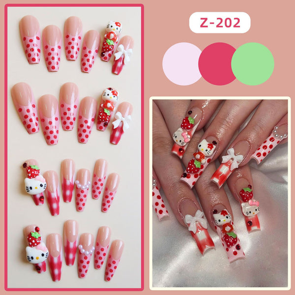 Strawberry Kitty|Nails