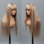 Highlight Straight 13X4 Lace Wig with Bang