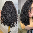 13x4/13x6/360 Lace Front Transparent Lace Pre-Plucked Hairline Burmese Curly Human Hair Wig