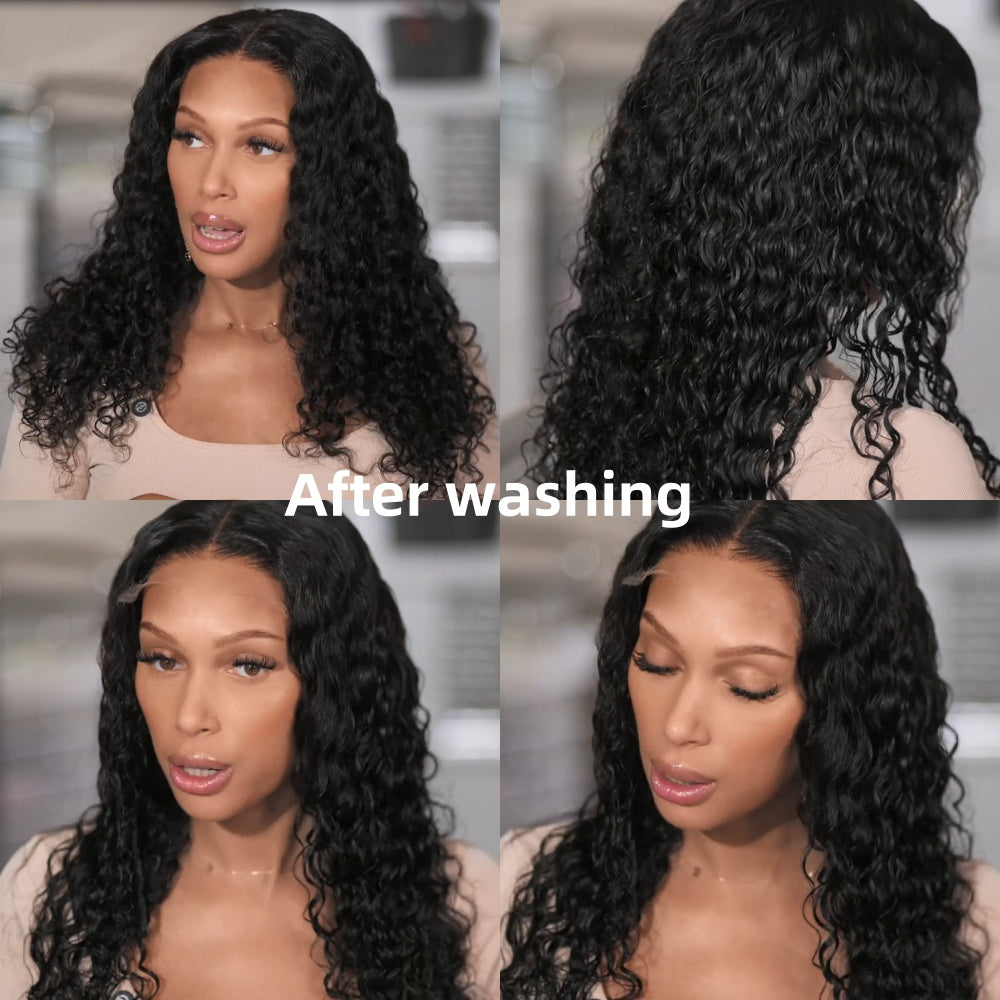 UPGRATED BURMESE CURL Glueless Air Cap "Mini Knotless" 5X5/13X6 HD Lace Front Wig