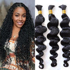 Loose Wave Bulk Hair Bundles
