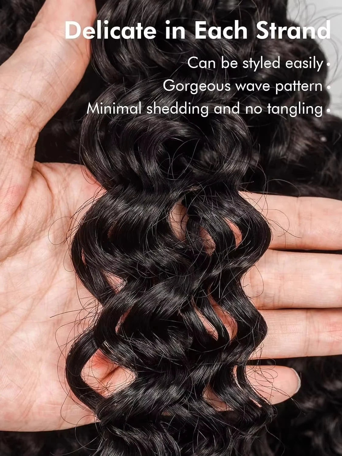 Feather Crochet Hair Burmese Curls Boho Braids Human Hair Bundles
