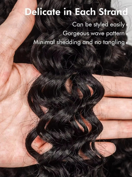 Feather Crochet Hair Burmese Curls Boho Braids Human Hair Bundles