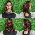 SUPER Pre-Plucked Hairline Swiss Lace Colored Wavy Lace Wig