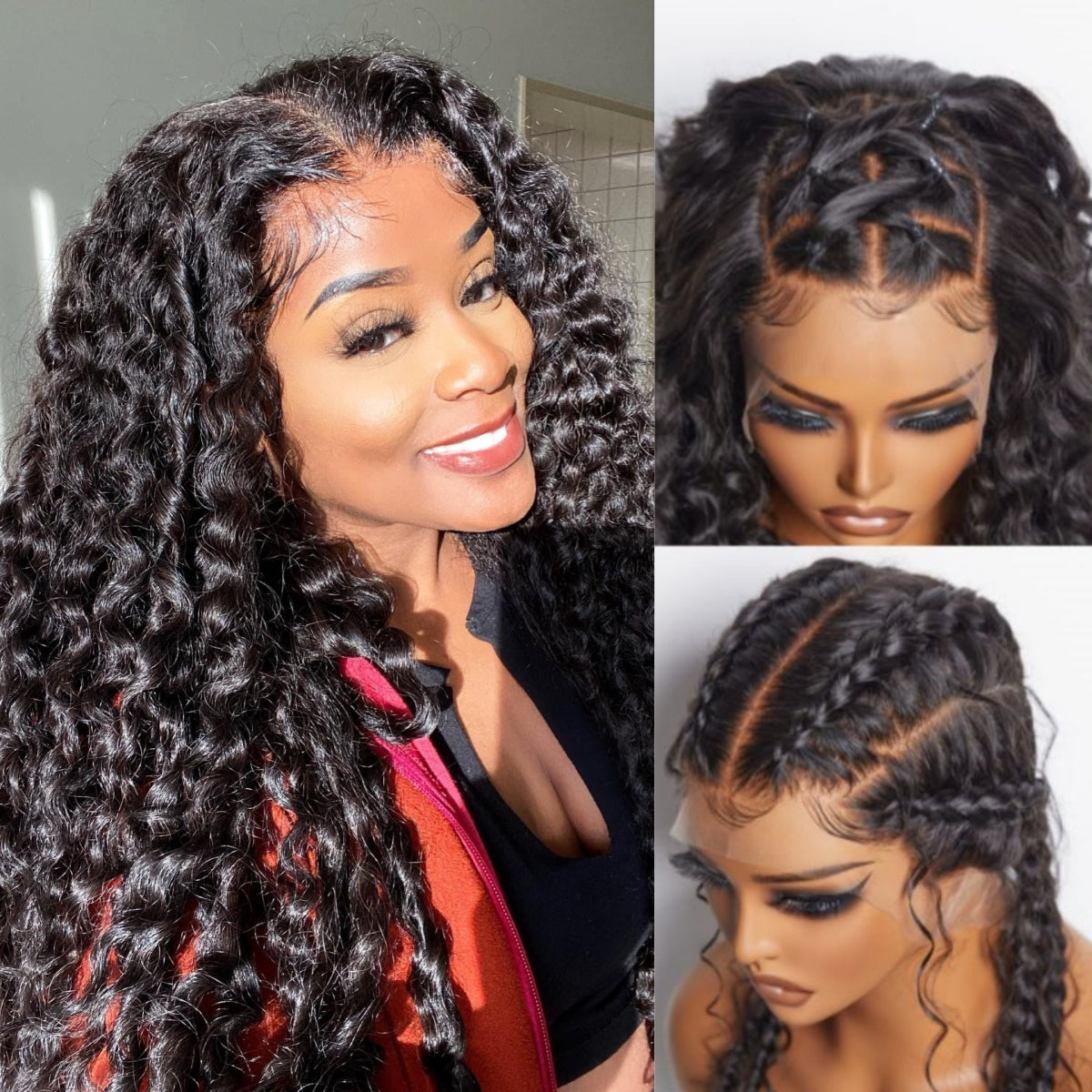 Upgraded Full Lace Wig (All Lace No Mesh) Super Pre-plucked Swiss Lace Human Hair Wig with Invisible Strap Burmese Curly