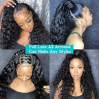 Upgraded Full Lace Wig (All Lace No Mesh) Super Pre-plucked Swiss Lace Human Hair Wig with Invisible Strap Burmese Curly