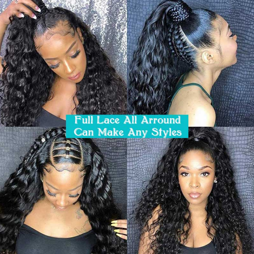 Upgraded Full Lace Wig (All Lace No Mesh) Super Pre-plucked Swiss Lace Human Hair Wig with Invisible Strap Burmese Curly