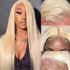 Blonde 13*4  Lace Front  Fake Scalp Wigs