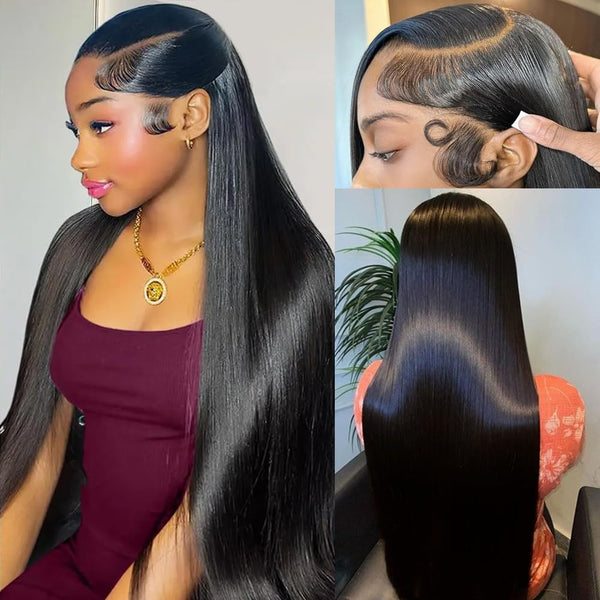 Glueless Air Cap "Mini Knotless" 5X5/13X6 HD Lace Front Wig Straight