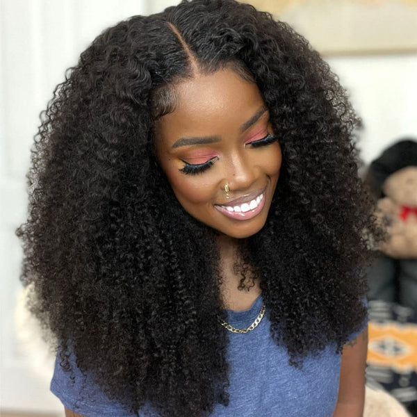 Upgraded "Mini Knotless" Full Lace/Whole Lace No Mesh Wig Kinky Curly