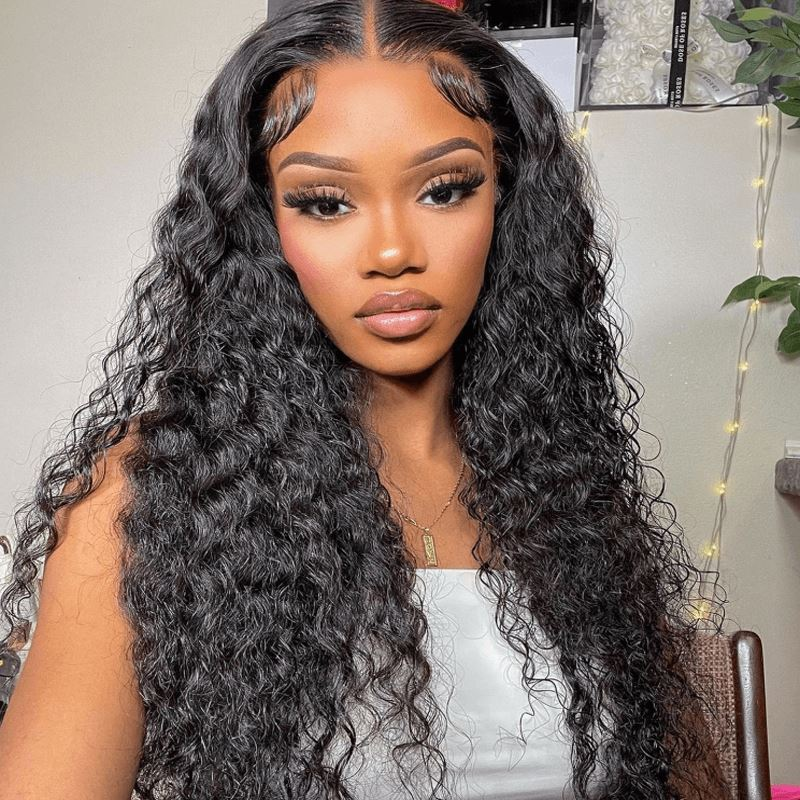 Glueless Air Cap "Mini Knotless" 5X5/13X6 HD Lace Front Wig Water Wave