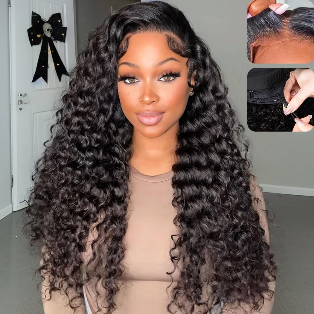 "Mini Knotless"13X6 SUPER Pre-Plucked Custom Hairline Deep Wave Wig