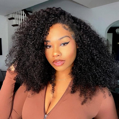 Upgraded "Mini Knotless" Full Lace/Whole Lace No Mesh Wig Kinky Curly